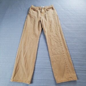 BDG Urban Outfitters Tan Khaki Cowboy Jean High Waisted Straight Leg Pants 28